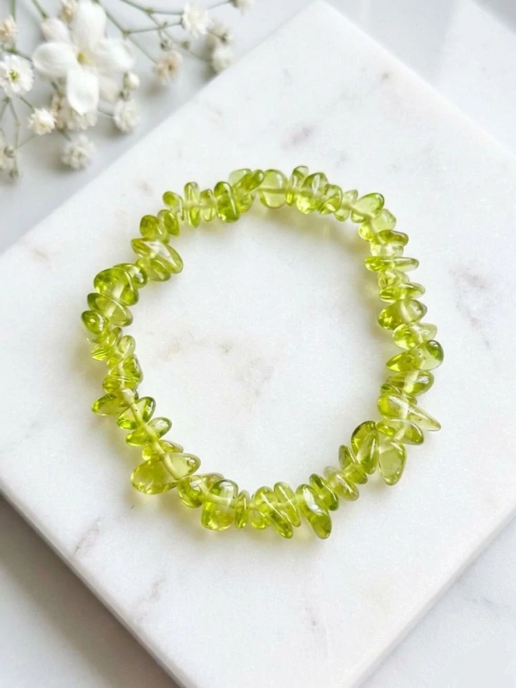 Náramek olivín peridot