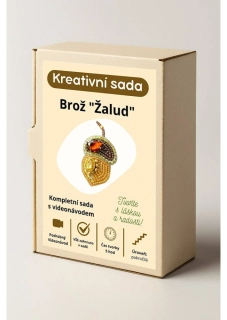 DIY sada brož žalud